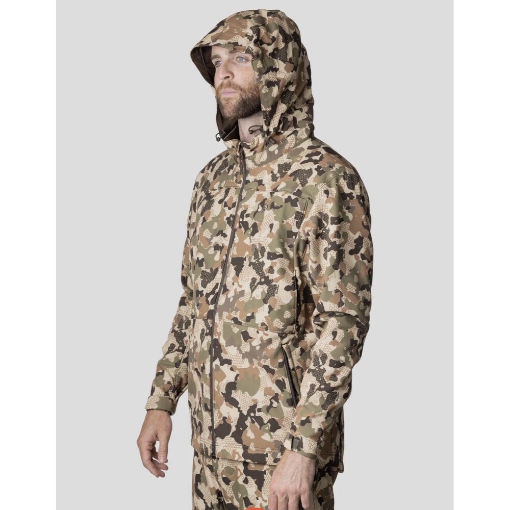 Duck Camp Jacket Mens Large M's Contact Softshell Wetland Outdoors Hunting Fish
